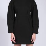 BALLOON MINI DRESS BLACK