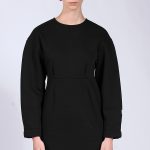 BALLOON MINI DRESS BLACK