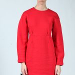 BALLOON MINI DRESS RED
