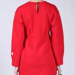 BALLOON MINI DRESS RED