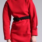 BALLOON MINI DRESS RED