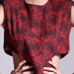 LONG CUT OUT DRESS RED