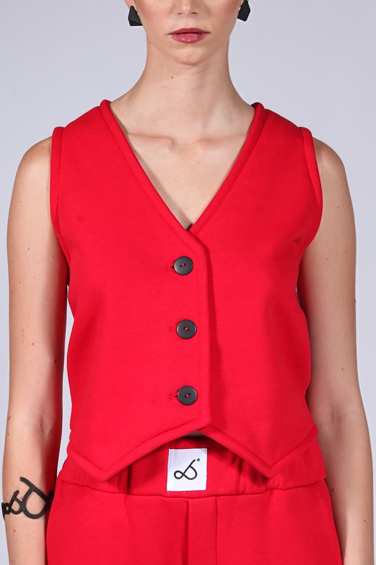 WOMEN VEST RED