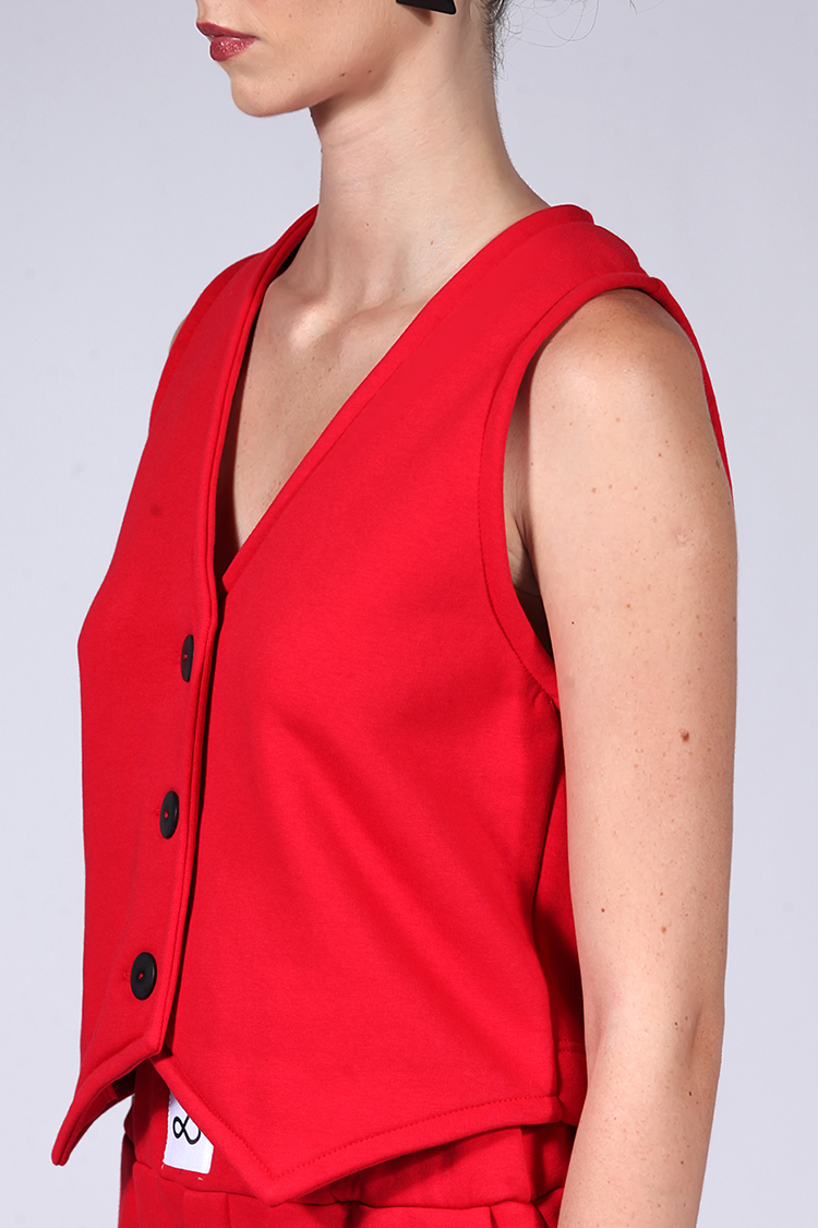 WOMEN VEST RED