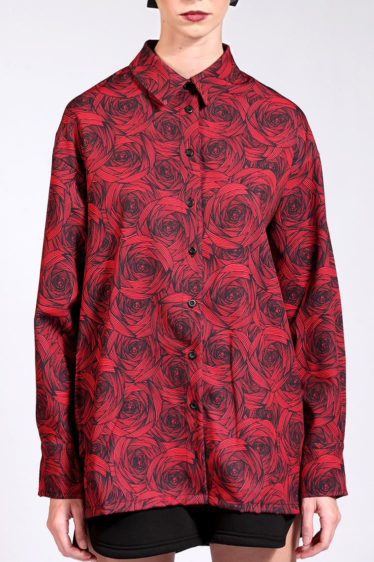 ALL OVER PRINT UNISEX SHIRT RED