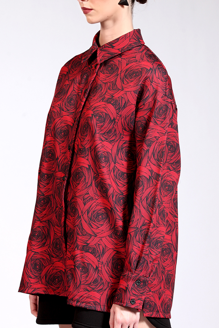 ALL OVER PRINT UNISEX SHIRT RED