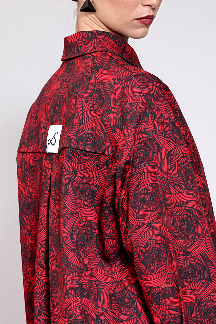 ALL OVER PRINT UNISEX SHIRT RED