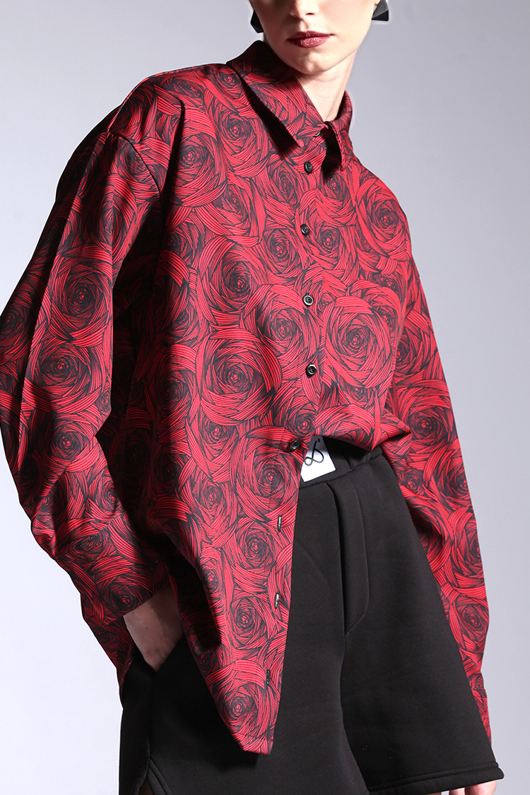 ALL OVER PRINT UNISEX SHIRT RED
