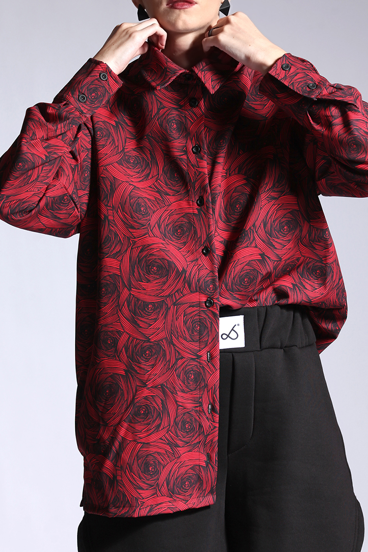 ALL OVER PRINT UNISEX SHIRT RED