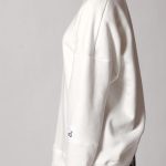 LONG CROSS BACK SWEATSHIRT WHITE