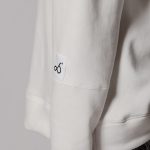 LONG CROSS BACK SWEATSHIRT WHITE