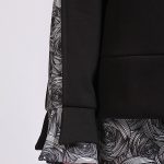 PRINTED SLEEVED SWEATSHIRT