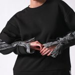 PRINTED SLEEVED SWEATSHIRT
