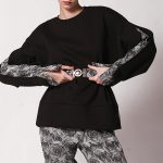 PRINTED SLEEVED SWEATSHIRT