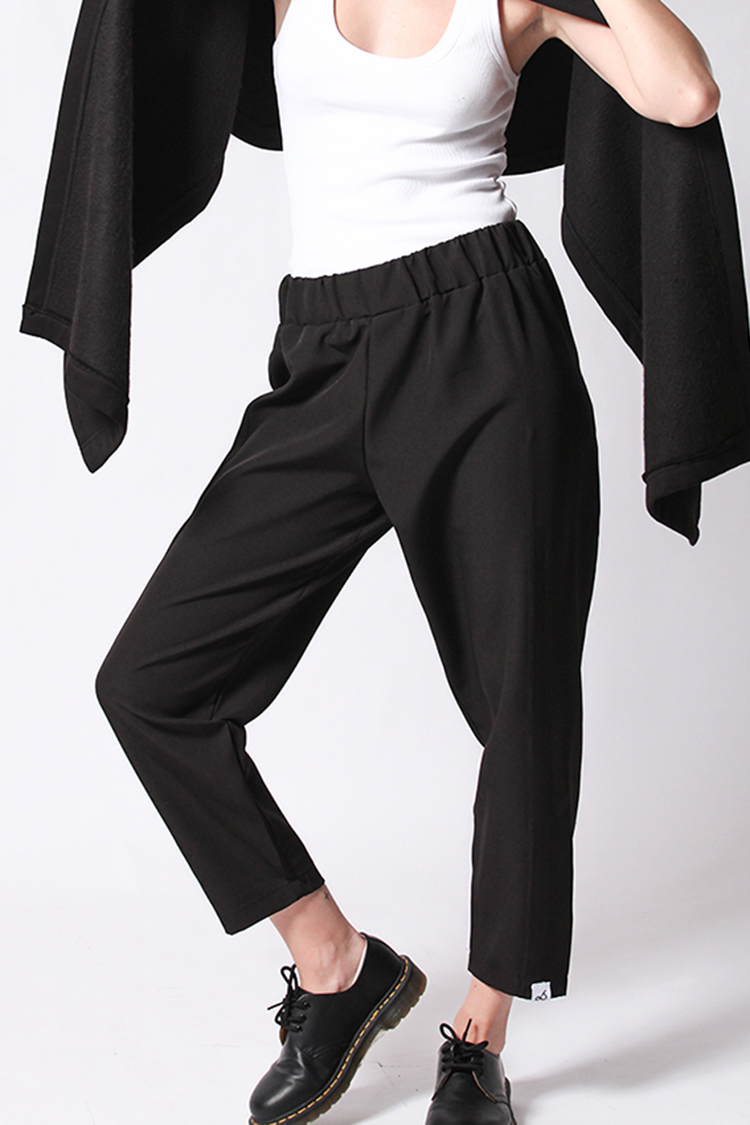 LOOSE FIT TROUSERS BLACK