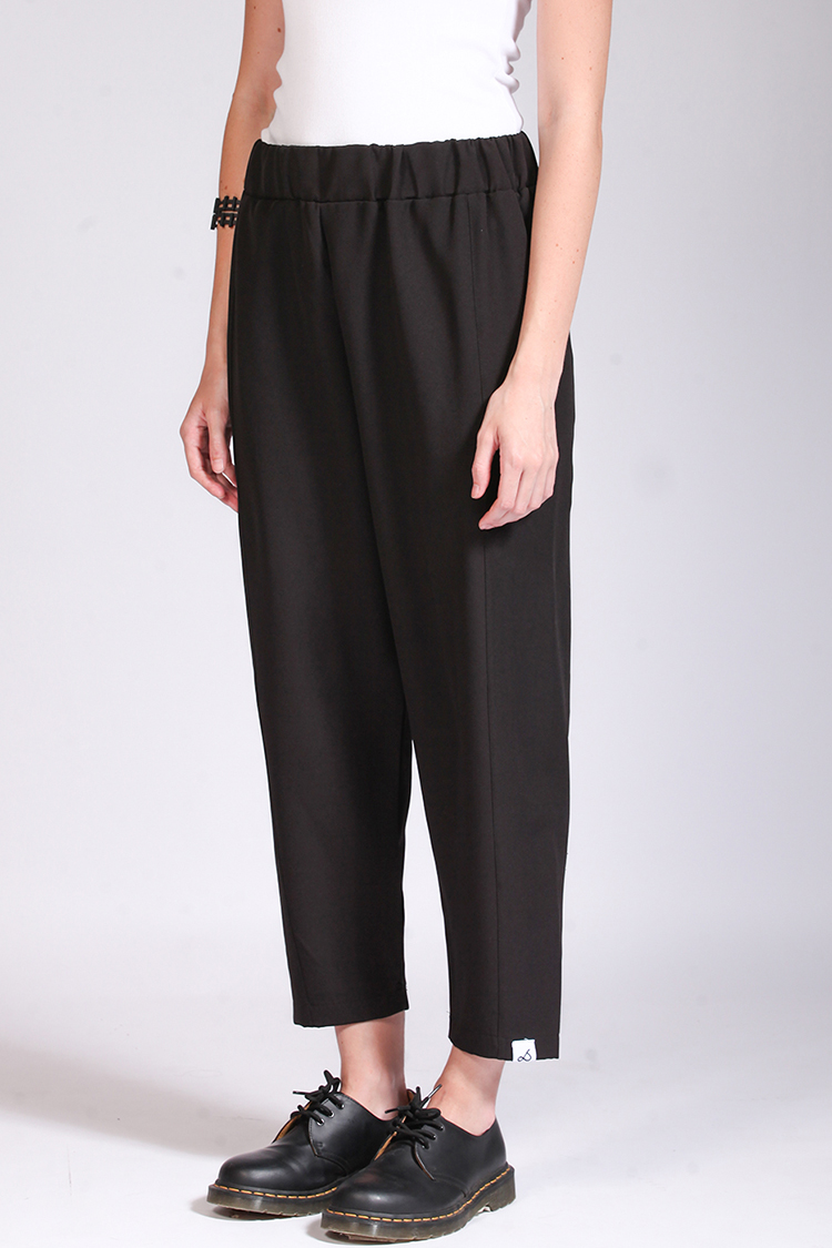 LOOSE FIT TROUSERS BLACK