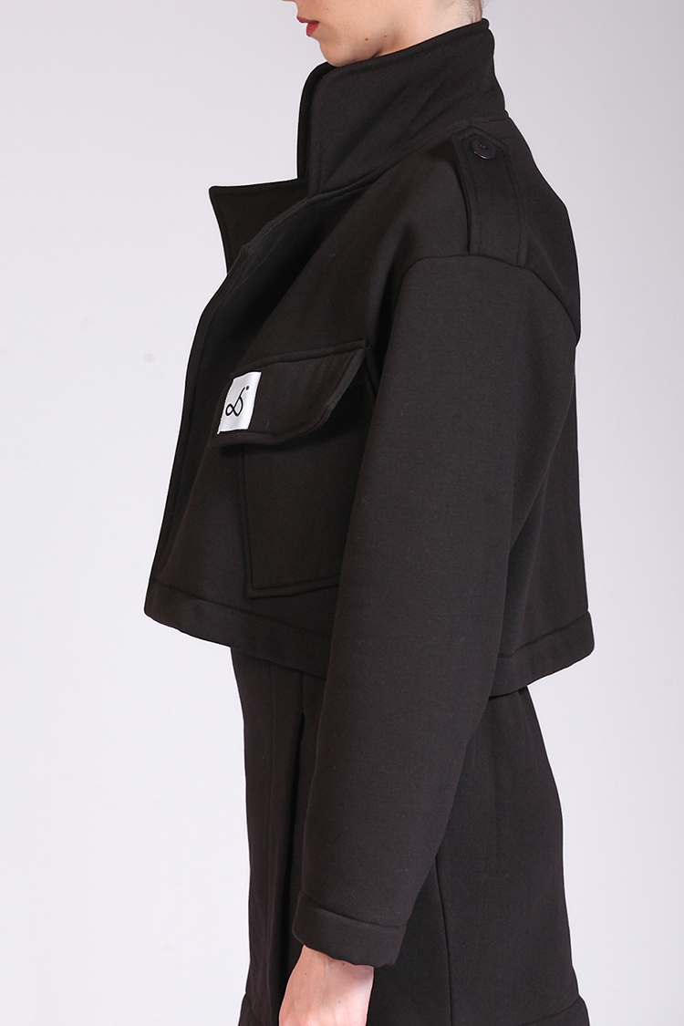 CROP BIKER JACKET