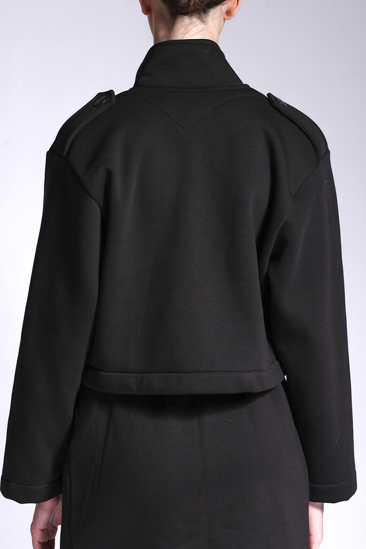 CROP BIKER JACKET