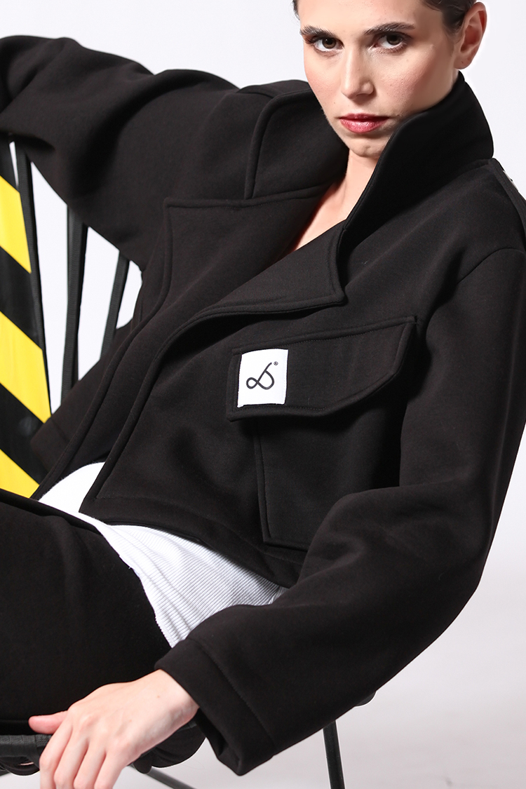 CROP BIKER JACKET