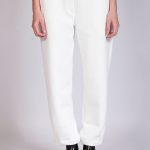 BARREL-LEG TROUSERS WHITE