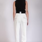 BARREL-LEG TROUSERS WHITE