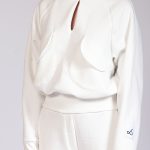 TURTLENECK TOP WITH POCKETS WHITE