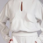 TURTLENECK TOP WITH POCKETS WHITE