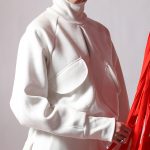 TURTLENECK TOP WITH POCKETS WHITE