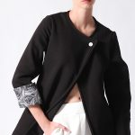 BLAZER WITH DETAIL PRINT SLEEVE