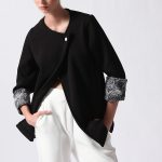 BLAZER WITH DETAIL PRINT SLEEVE