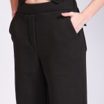BARREL-LEG TROUSERS BLACK
