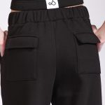 BARREL-LEG TROUSERS BLACK