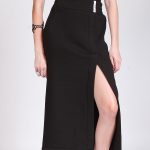 MIDI SKIRT WITH SLIT