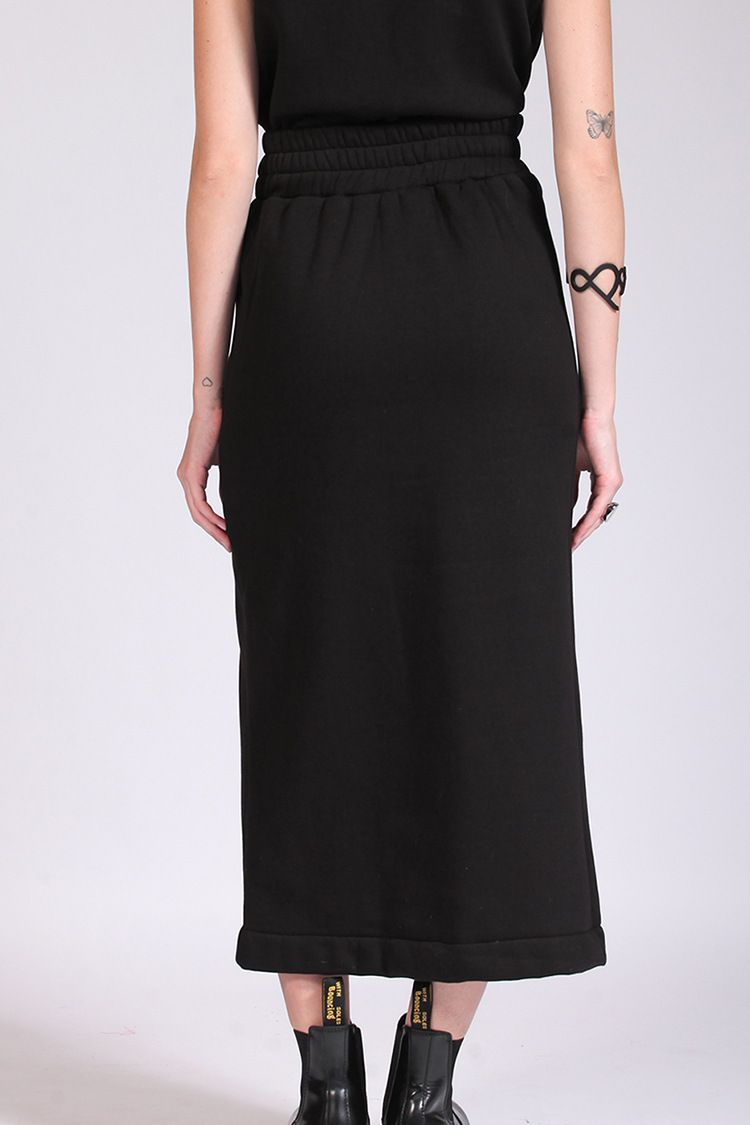 MIDI SKIRT WITH SLIT