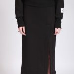 MIDI SKIRT WITH SLIT