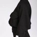 TURTLENECK TOP WITH POCKETS BLACK