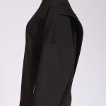 LONG CROSS BACK SWEATSHIRT BLACK