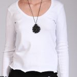 DEEP ROUND NECK TOP WHITE