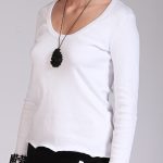 DEEP ROUND NECK TOP WHITE
