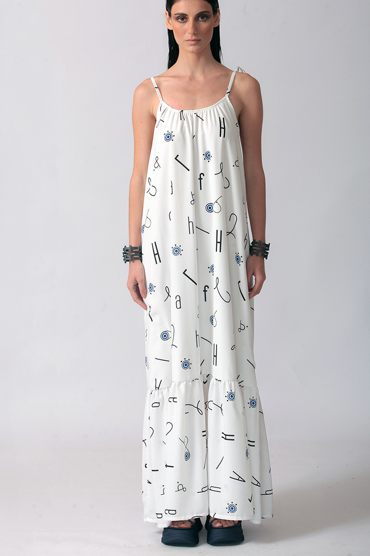 ICONIC ALPHABET LONG DRESS