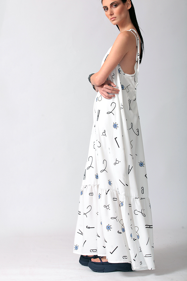 ICONIC ALPHABET LONG DRESS