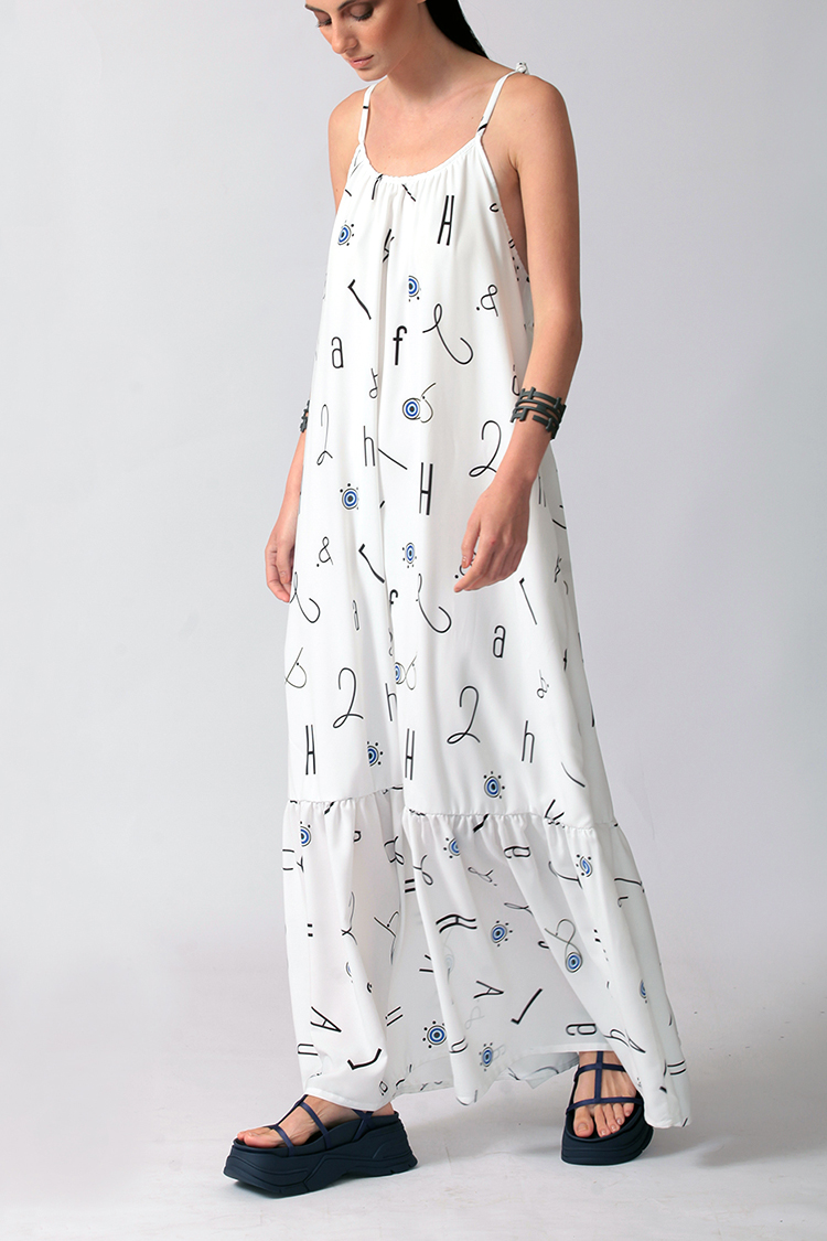 ICONIC ALPHABET LONG DRESS