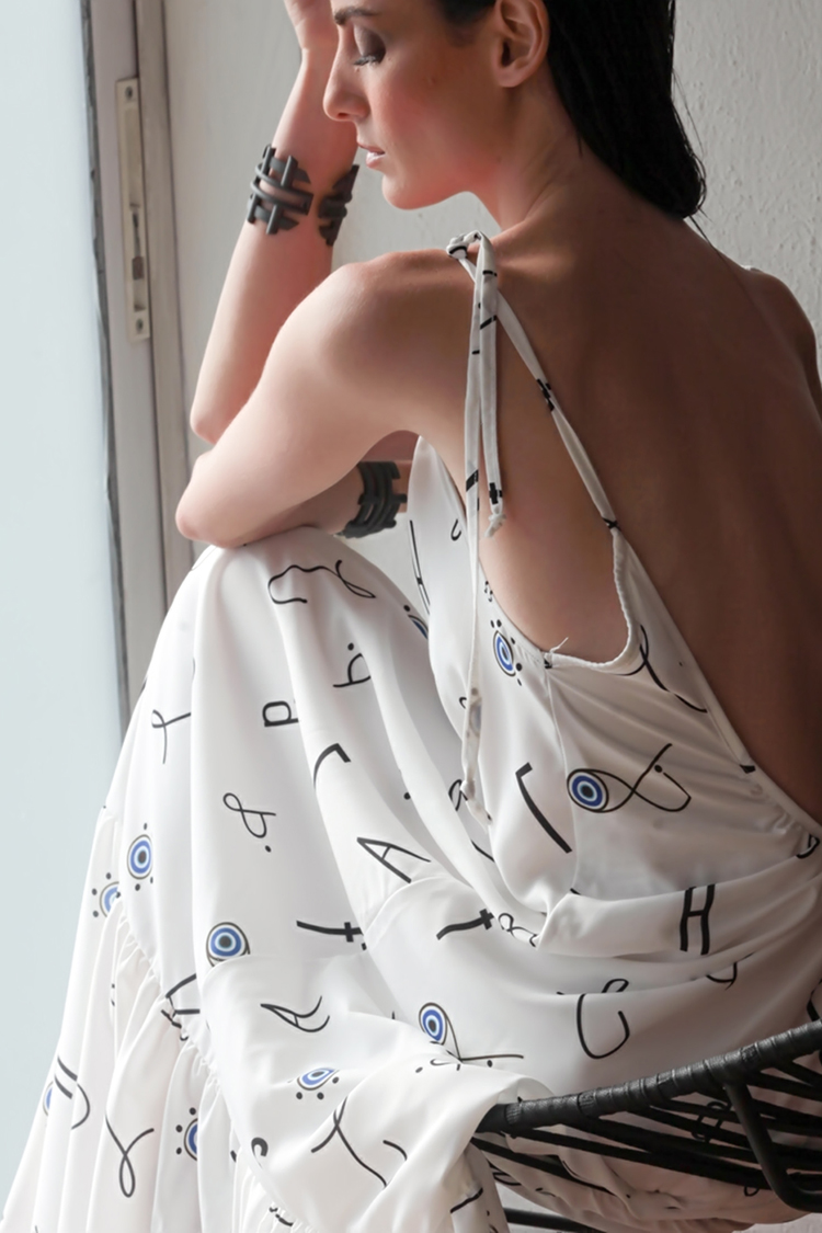 ICONIC ALPHABET LONG DRESS