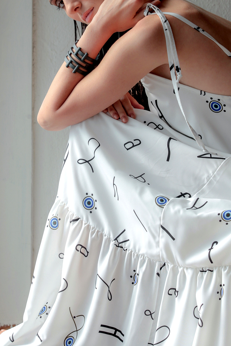 ICONIC ALPHABET LONG DRESS