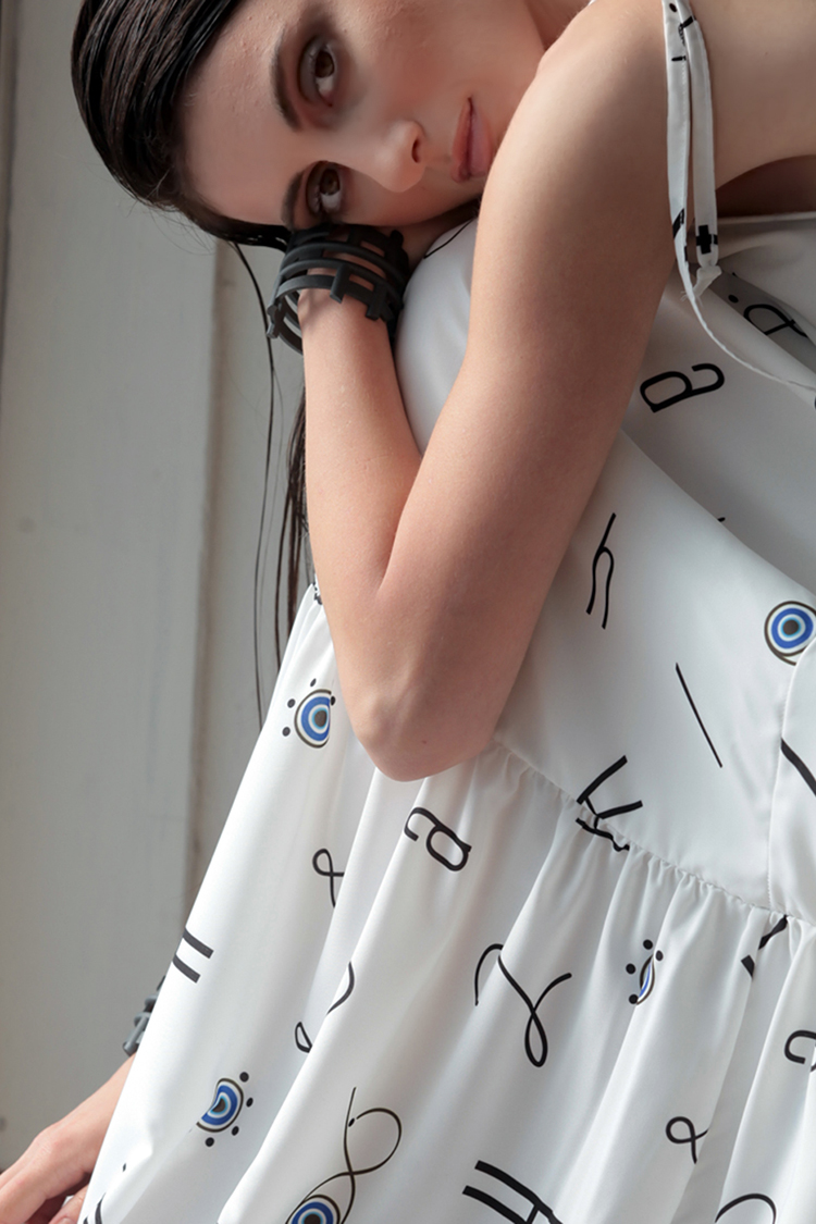 ICONIC ALPHABET LONG DRESS