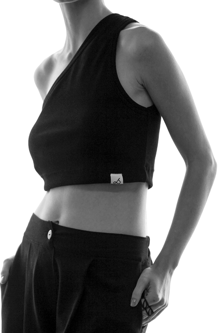 ONE SHOULDER CROP TOP