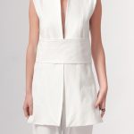 LONG BLOUSE WITH V