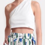 ONE SHOULDER CROP TOP