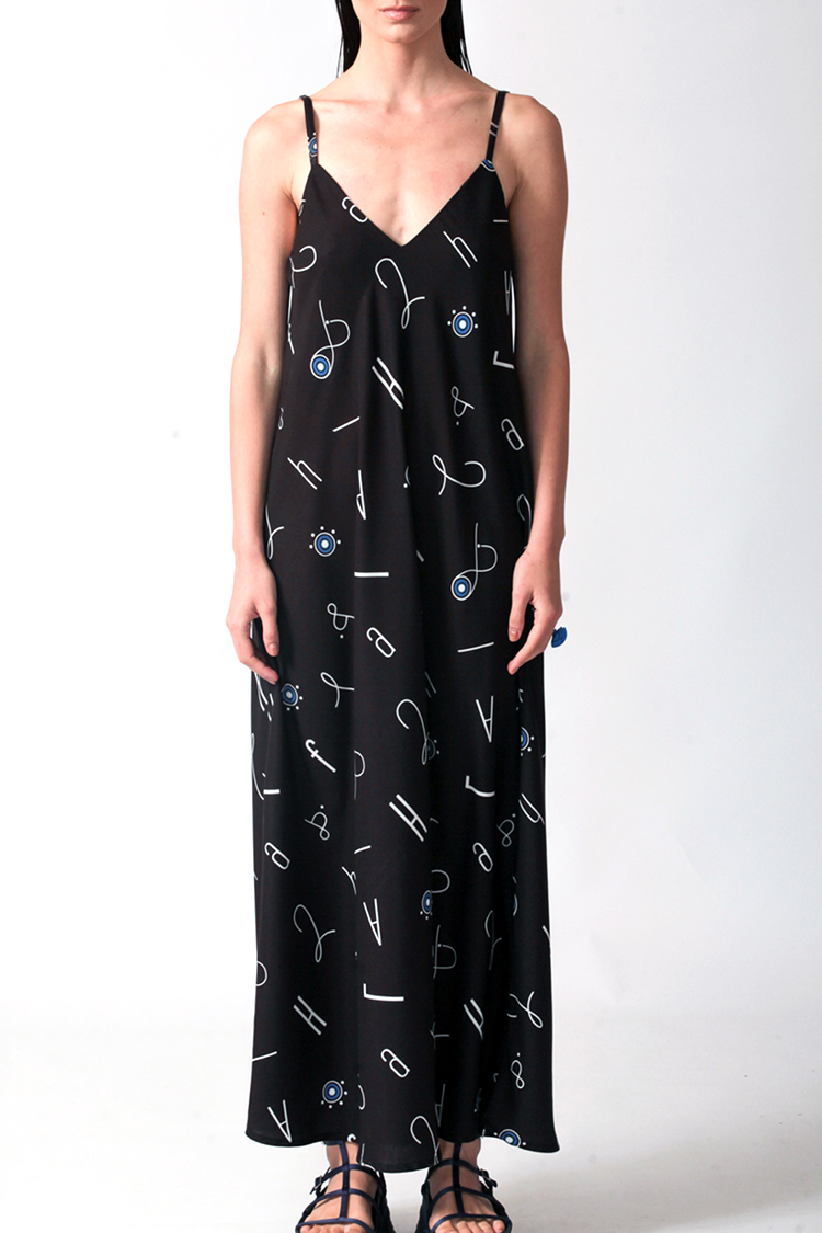 ALPHABET LONG DRESS