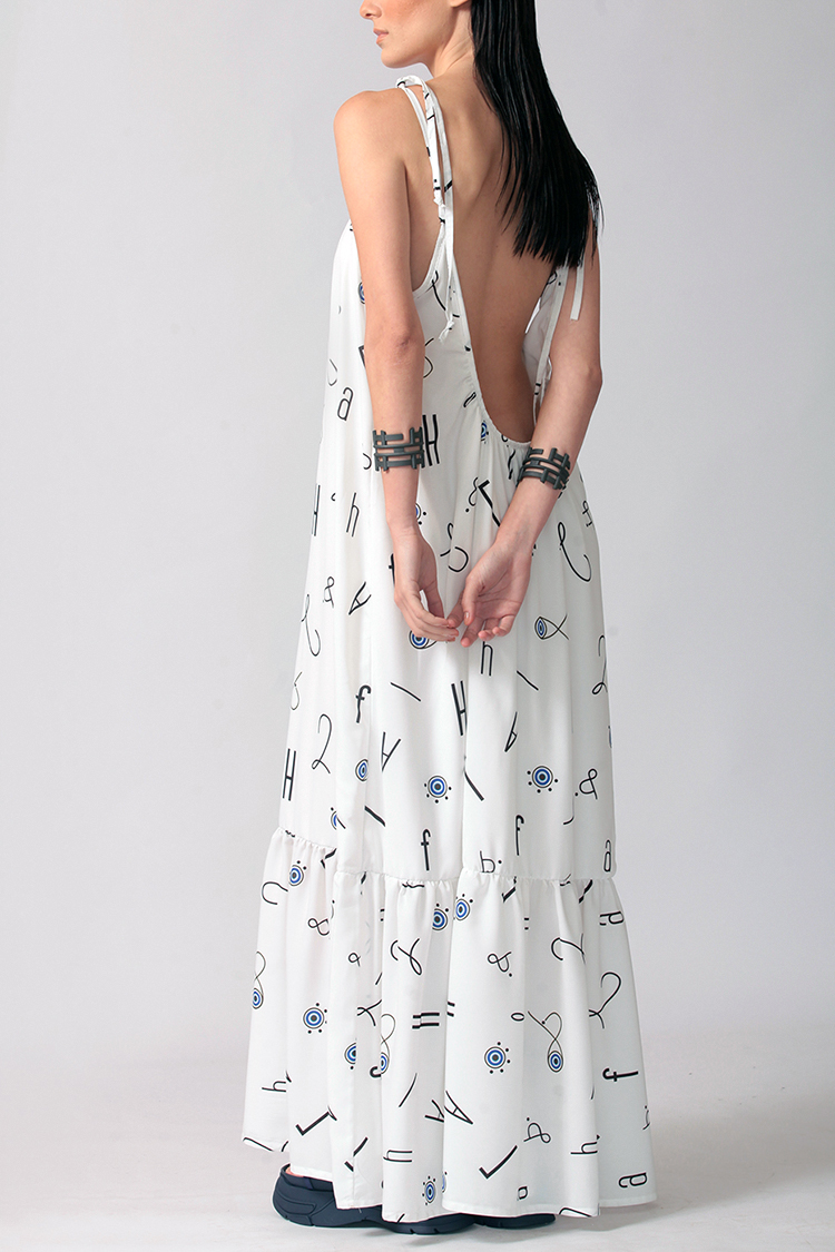 ICONIC ALPHABET LONG DRESS